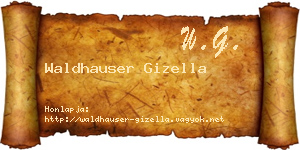 Waldhauser Gizella névjegykártya